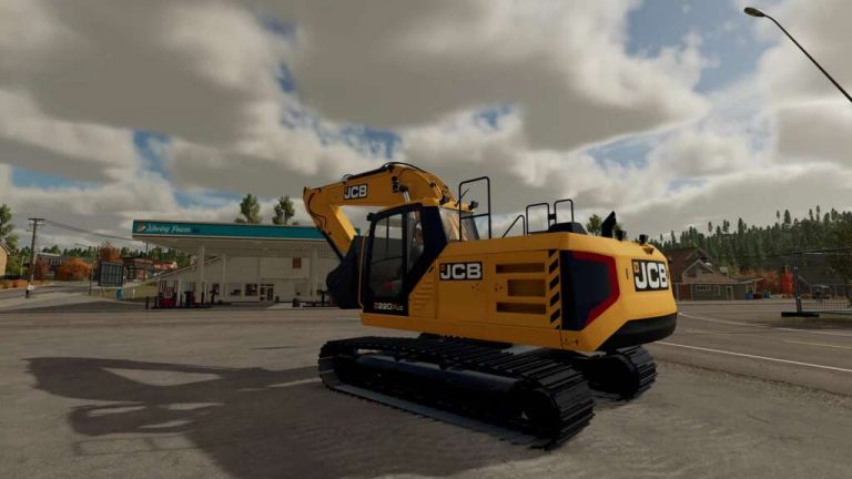 JCB 220X Bagger V1 0 0 0 FS25 Mod FS22 Mod