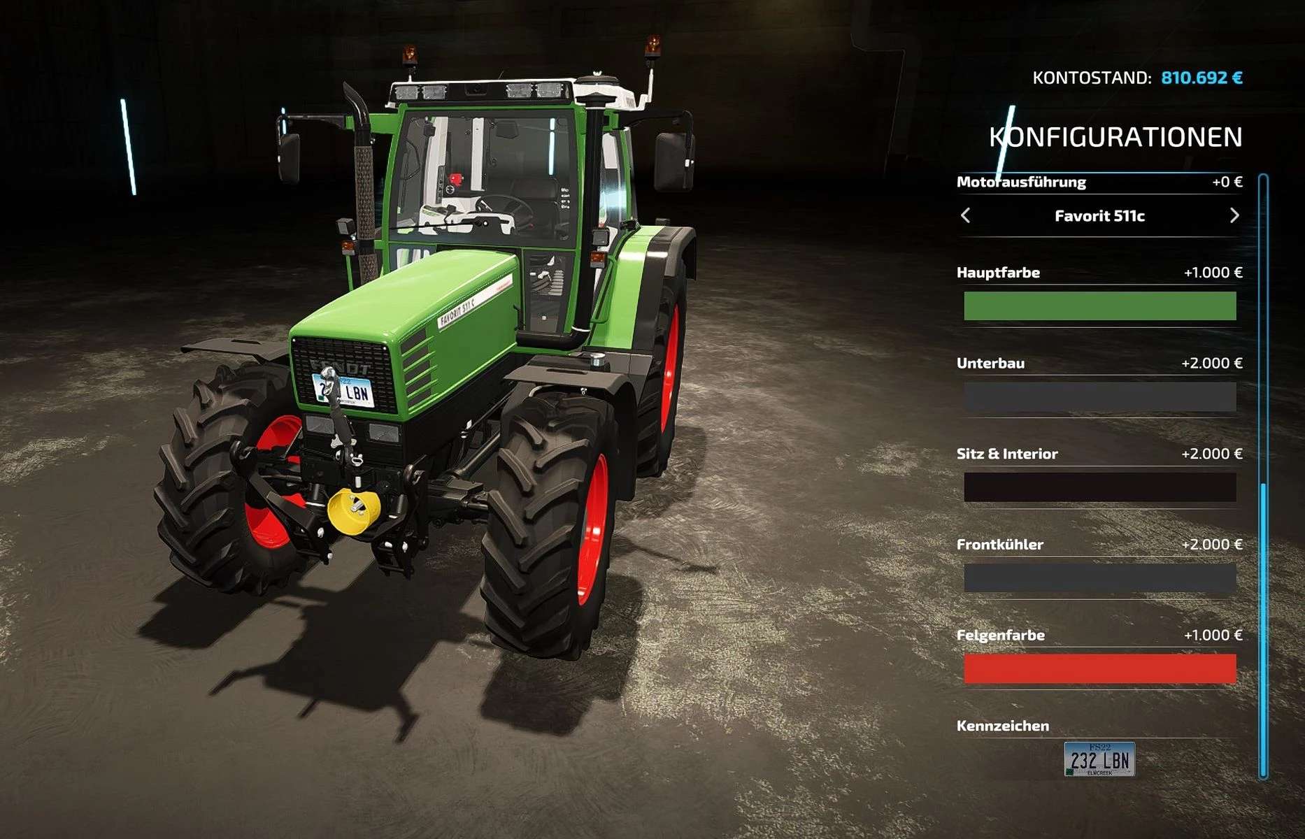 Fendt 500 Favorit Umbau V1000 Landwirtschafts Simulator 22 Mod Fs22 Mod 7029