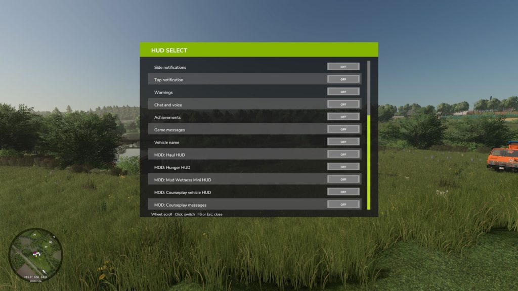 Modular Hud Fs22 HUD Select V1.0.0.0 | FS25 Mod | FS22 Mod