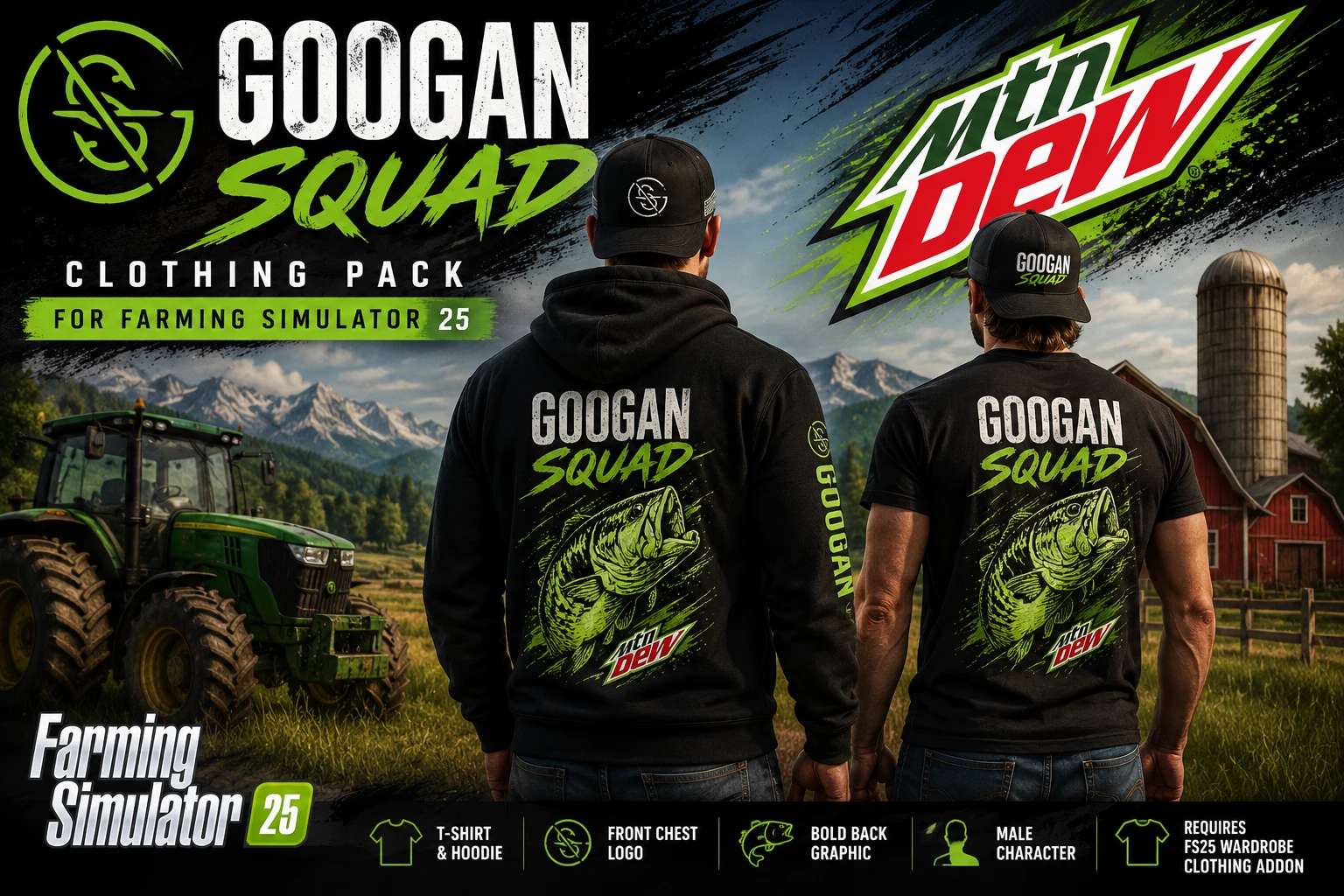 Googan Squad Bekleidungspaket für Herren v1.0.0.0