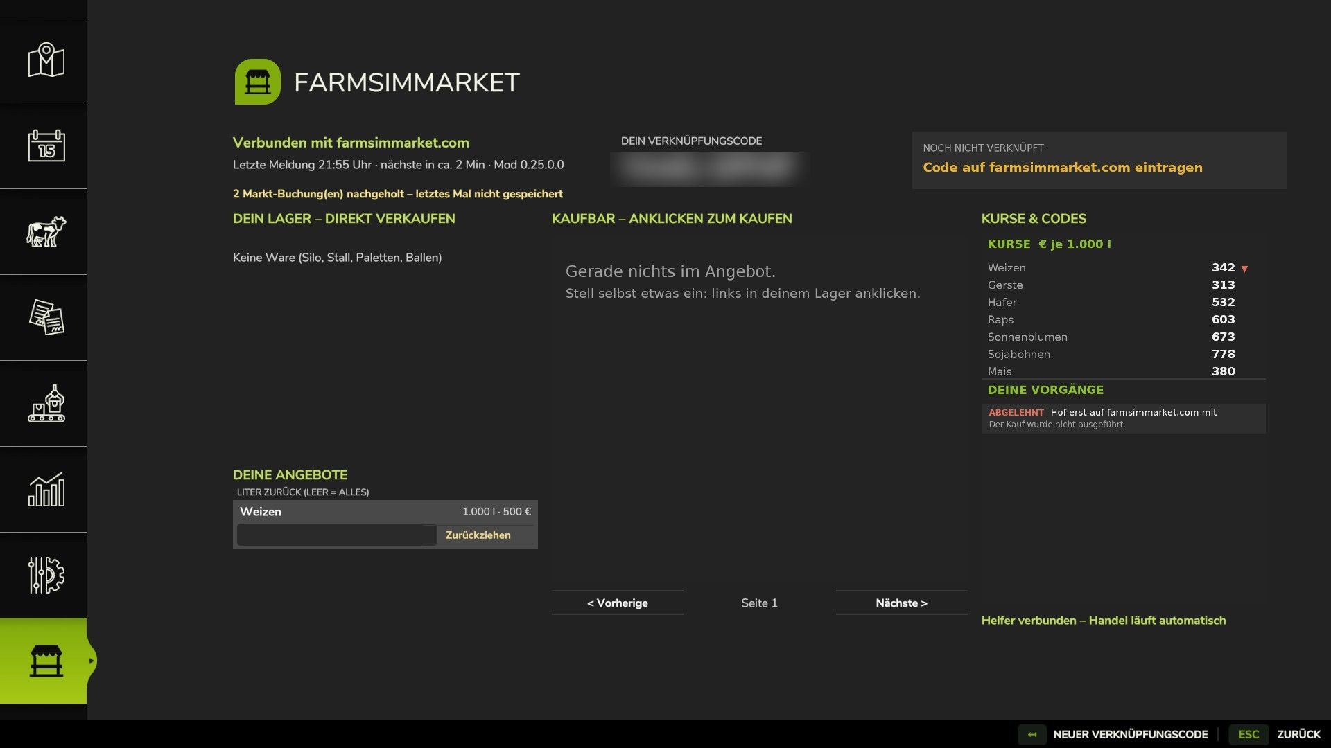 FarmSimMarket – Spielermarkt & Ranglisten BETA 7 v1.0.0.0 thumbnail 4